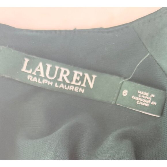 Lauren Ralph Lauren Velvet Evening Gown Womens Size 6 Holliday Party Cocktail - Picture 3 of 13